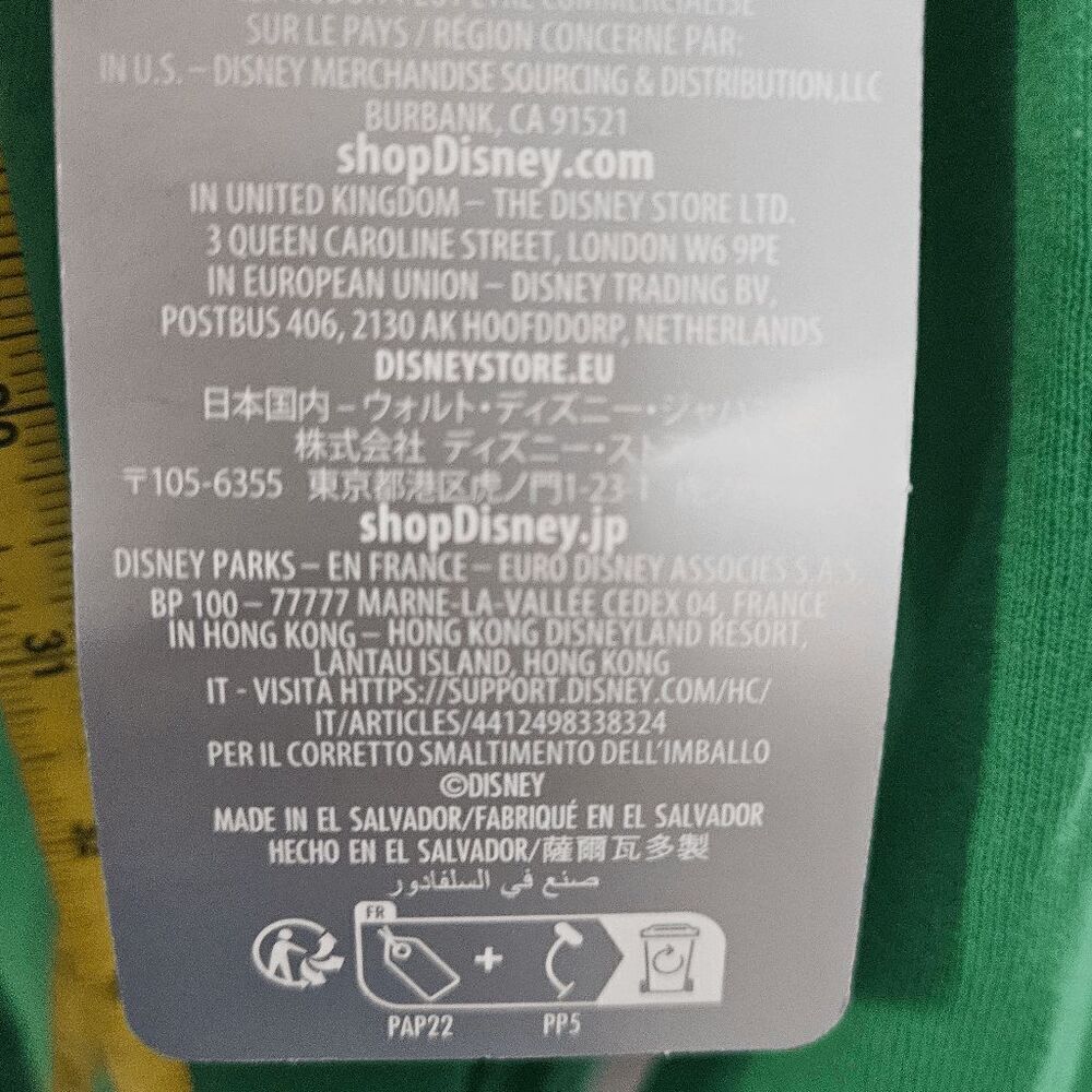 Disney Classics Christmas Holiday Spirit Jersey Long Sleeve NWT Women's Green Si - Picture 3 of 5